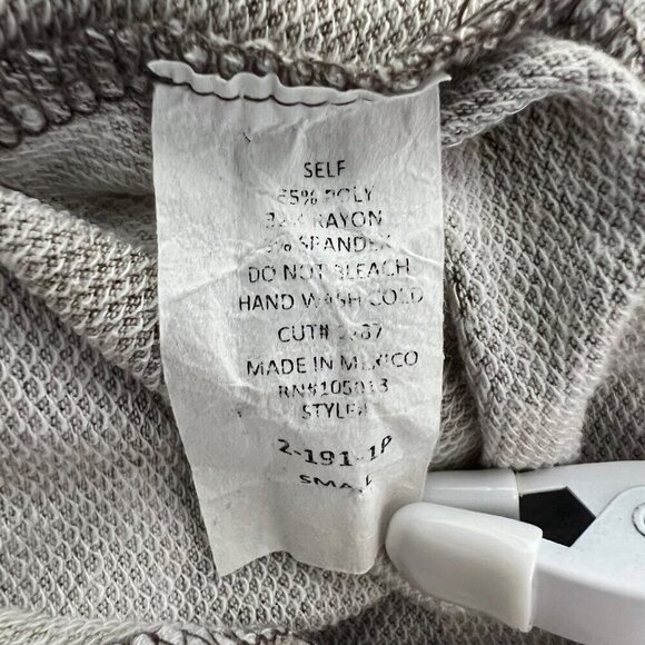 Andree 3/4 Dolman Sleeve Camouflage Top Cinched Waist Womens Size Small - Picture 9 of 9